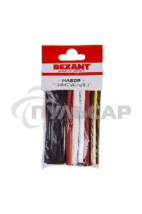 Термоусаживаемые трубки AUTO PLUS 2:1 (Набор 19 шт.) Rexant