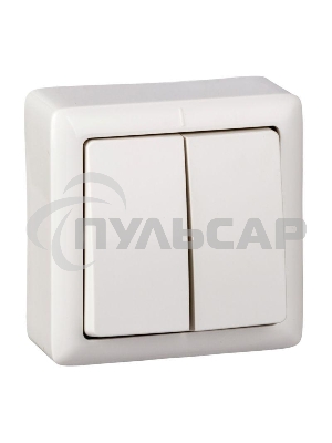 Выключатель 2-кл. ОП Хит 6А IP20 белый SchE VA56-232-B
