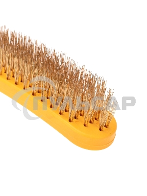 Щетка по металлу с пластиковой ручкой 260 мм Kranz