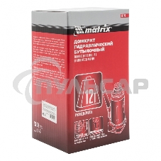 Домкрат Matrix гидравлический бутылочный 12 т h подъема 230–465мм master