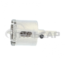 Сверло по керамической плитке и стеклу, 32 х 55 мм, 6 гр.хв-к, с центр. сверлом Сибртех