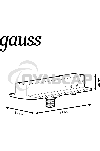 Адаптер Gauss TR126 черный