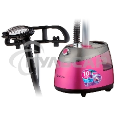 Отпариватель напольный Centek CT-2379 (розовый) 2200Вт, 2.5л БОЛЬШОЙ БАК, 40г/мин,10 режимов, алюм.ш