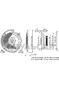Колонки автомобильные Kenwood KFC-S1366 260Вт 89дБ 4Ом 13см (5дюйм) (ком.:2кол.) коаксиальные двухполосные