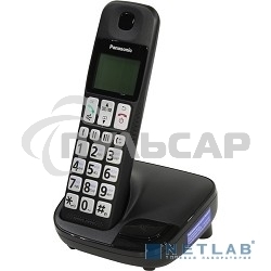 Телефон беспроводной (DECT) Panasonic KX-TGE110RUB черный АОН