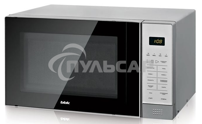 Микроволновая печь BBK 20MWG-736S/BS серебристый/черный, 20 л, 700 Вт, сенсор