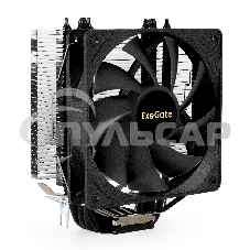 Кулер для процессора ExeGate Dark Magic EE400XL-PWM черный, 120 мм, алюминий/медь, 2400 об/мин, 37 дБ, 4 pin, 140 Вт, 155 мм