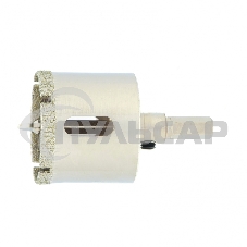 Сверло по керамической плитке и стеклу, 35 х 55 мм, 6 гр.хв-к, с центр. сверлом Сибртех