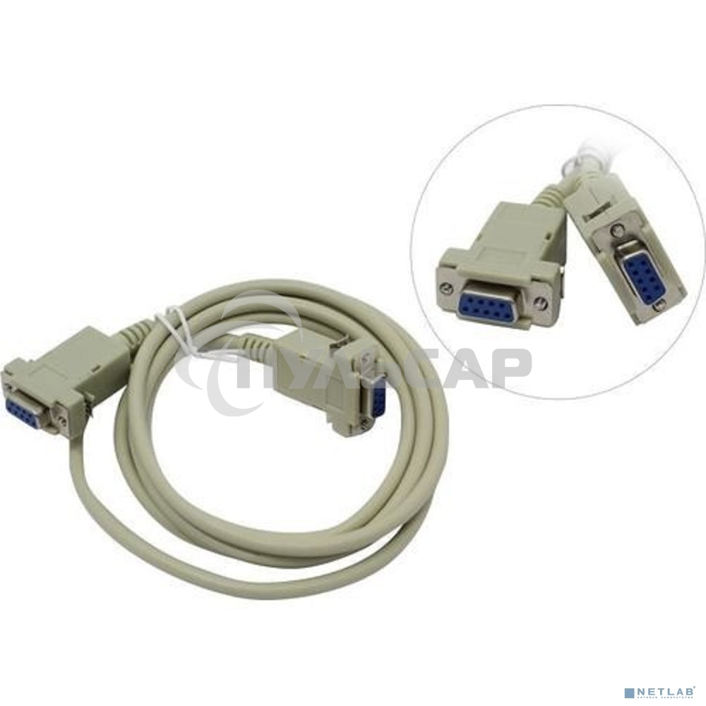 Кабель нуль-модемный ExeGate EX284952RUS RS-232 ExeGate EX-CC-134-1.8 (DB9F/DB9F, 1,8м)