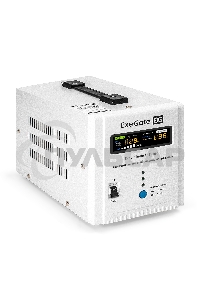 Стабилизатор напряжения ExeGate Expert Turbo AST-5000 (5000ВА, вход 80-260В, цветной дисплей, выход 220В±8%, КПД 98%, 5 уровней защиты, метал. корпус, 2*Schuko+клем.колодка, RTL)