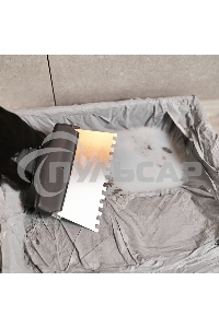 Шпатель фасадный Rexant 150 мм зуб 6х6 нержавеющая сталь, пластмассовая ручка