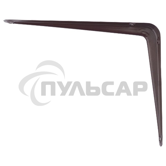 Кронштейн угловой с ребром 250 х 300 мм, коричневый Сибртех