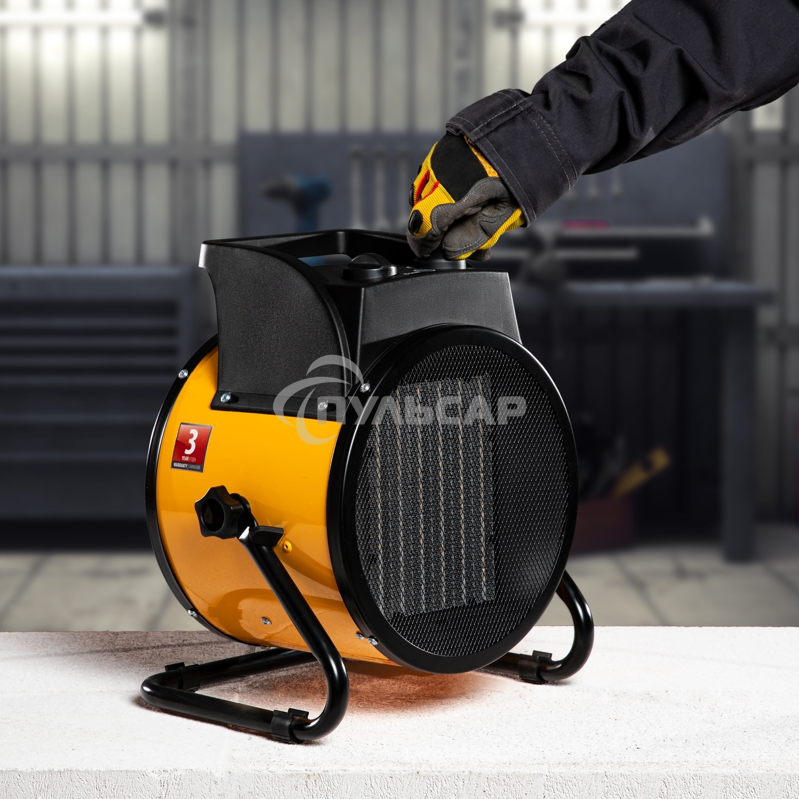 Тепловая пушка керамический нагреватель (тепловентилятор) Denzel DHC 5-400, 230В, 0,04/3/5 кВт