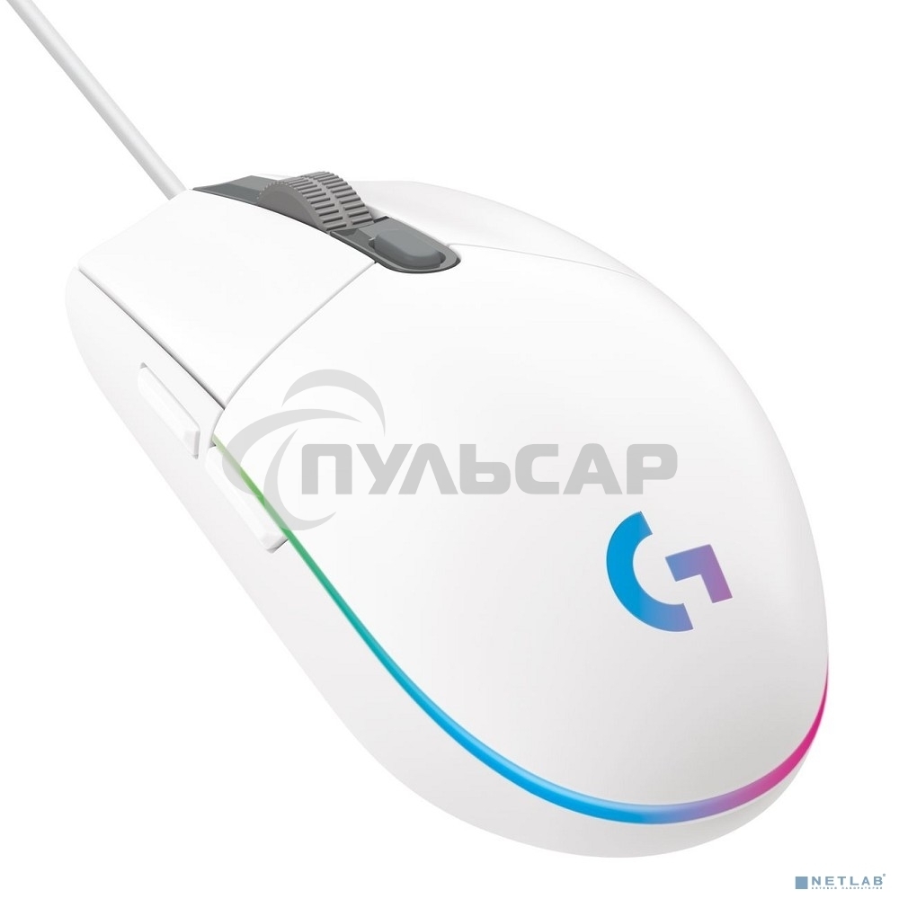 Мышь проводная Logitech G102 LIGHTSYNC белый, 8000 dpi, USB, кнопки - 6