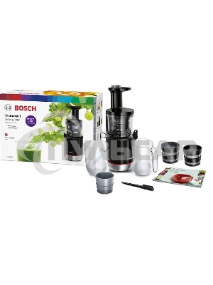 Соковыжималка шнековая Bosch MESM731M черный