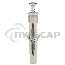 Комплект креп. F6 3.5х50 винт+дюбель (уп.100шт) ДКС CM06541 Комплект креп. F6 3.5х50 винт+дюбель (уп.100шт) ДКС CM06541