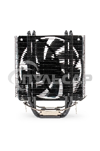 Кулер для процессора ExeGate Dark Magic EE400XL-PWM черный, 120 мм, алюминий/медь, 2400 об/мин, 37 дБ, 4 pin, 140 Вт, 155 мм