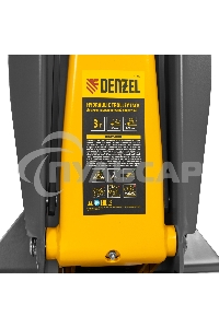 Домкрат гидравлический подкатной Denzel 3 т, 125-470 мм, быстрый подъем, проф. 51260