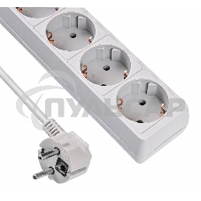 Сетевой фильтр Buro 500SL-5-G 5м (5 розеток) серый (пакет ПЭ)