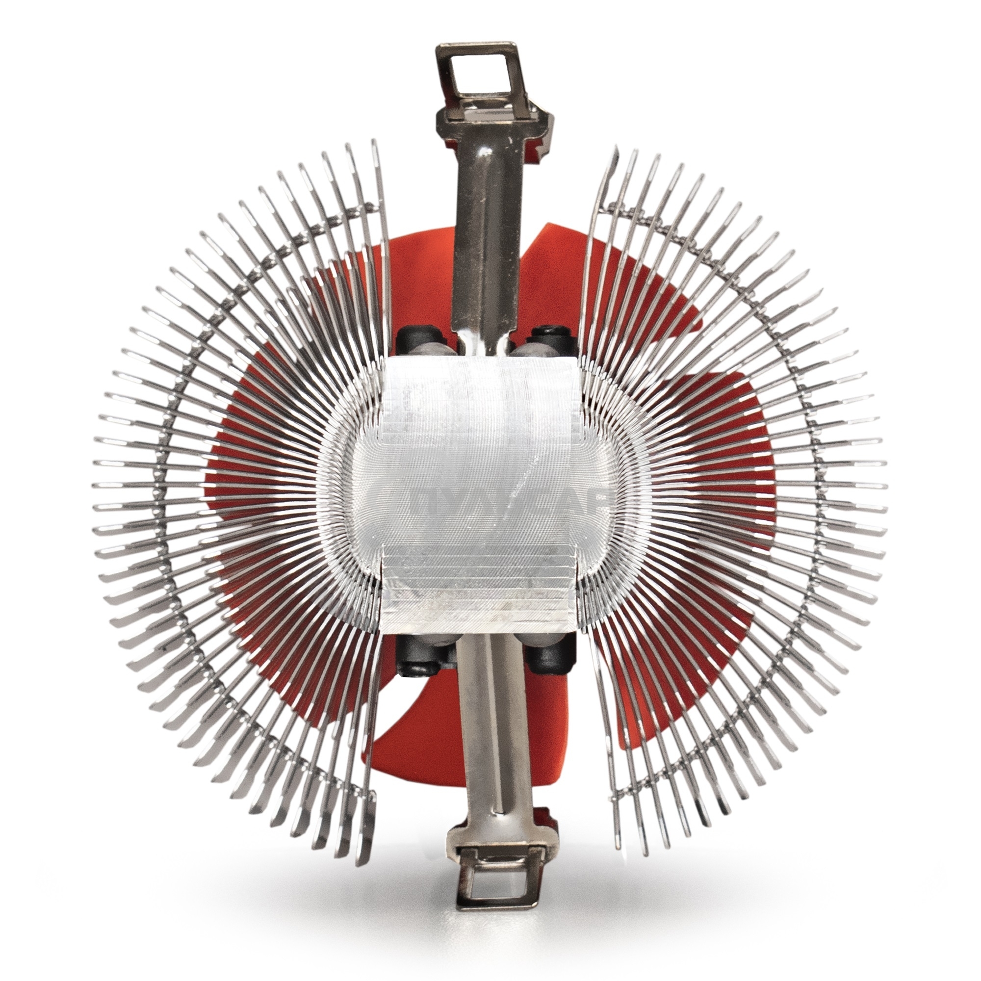 Кулер для процессора ExeGate EE80-PWM серебристый/красный, 90 мм, алюминий, 2400 об/мин, 24 дБ, 4 pin, 65 Вт, 50 мм