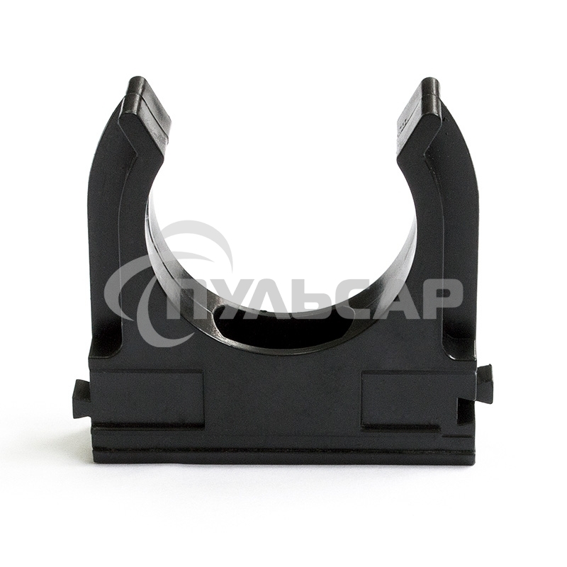 Крепеж-клипса для трубы ø 25 мм, черная (100 шт./уп.) Rexant