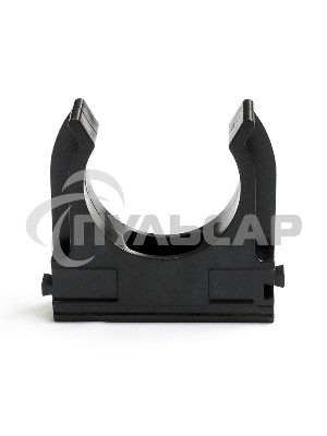 Крепеж-клипса для трубы ø 25 мм, черная (100 шт./уп.) Rexant