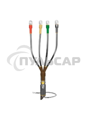 Муфта кабельная концевая внутренней установки 1кВ КВТпН 4х(35-50мм) с болтовыми наконечниками Нева-Транс Комплект 22020034