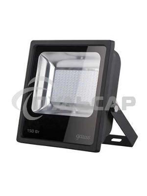 Прожектор светодиодный Gauss 613100150150Вт IP65 6500к черный 1/4
