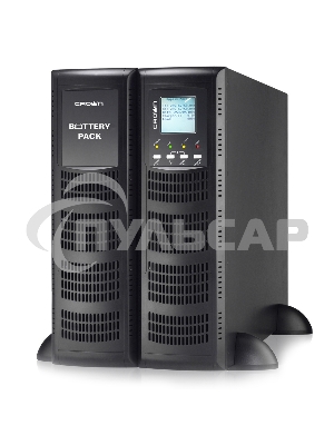 Источник бесперебойного питания CROWN On-Line CMUOA-300X-6K 6000VA/5400W, корпус металл, TOWER&RACK, 3U+3U, АКБ 16*12V/7AH, PF-0.9, AVR 110-300V, порт USB+RS-232, EPO, розетки - клемная колодка (Ph+N+GND), входной кабель 2,5 м, вентилятор охлаждения, авто