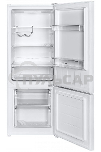 Холодильник Maunfeld MFF144SFW белый глянц. двухкамерный 154/52л морозилка снизу, ручная разморозка