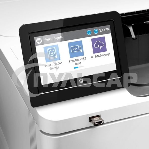 Принтер лазерный HP LaserJet Enterprise M612dn (7PS86A), A4, ч/б, печ. до 71 стр/мин., 1200 x 1200 dpi, USB, RJ-45, Air Print, Mopria