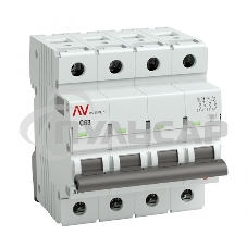 Выключатель автоматический Averes AV-6 (С) 4P 63А 6kA