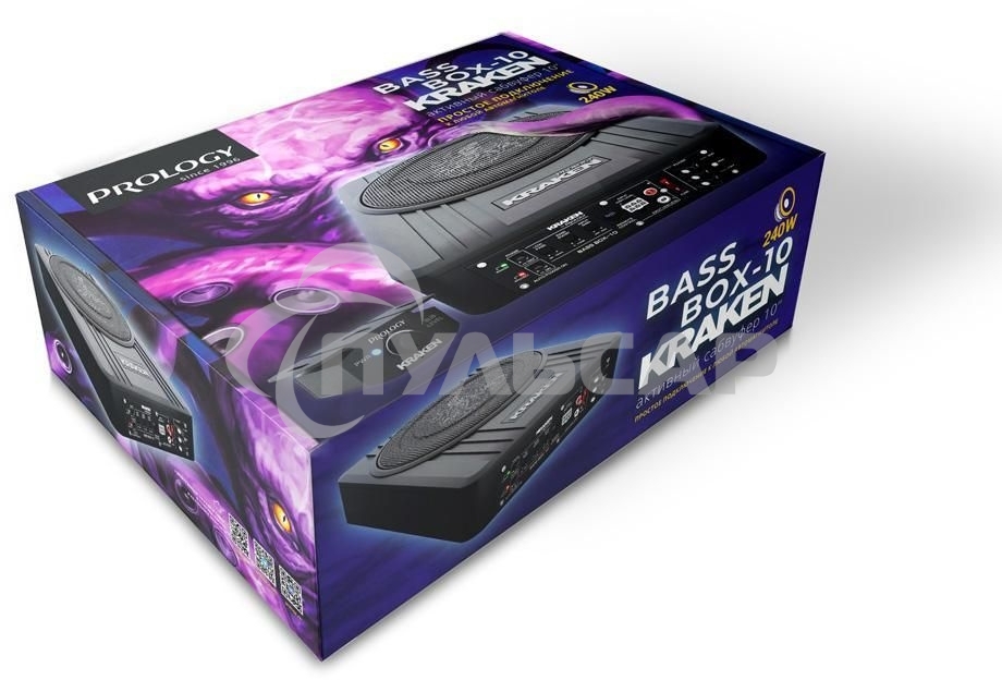Сабвуфер автомобильный Prology Box-10 120Вт активный (25см/10