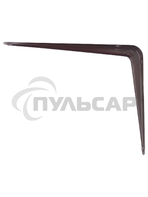 Кронштейн угловой с ребром 350 х 400 мм, коричневый Сибртех