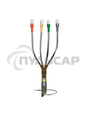 Муфта кабельная концевая внутренней установки 1кВ КВТпН 4х(150-240мм) с болтовыми наконечниками Нева-Транс Комплект 22020036