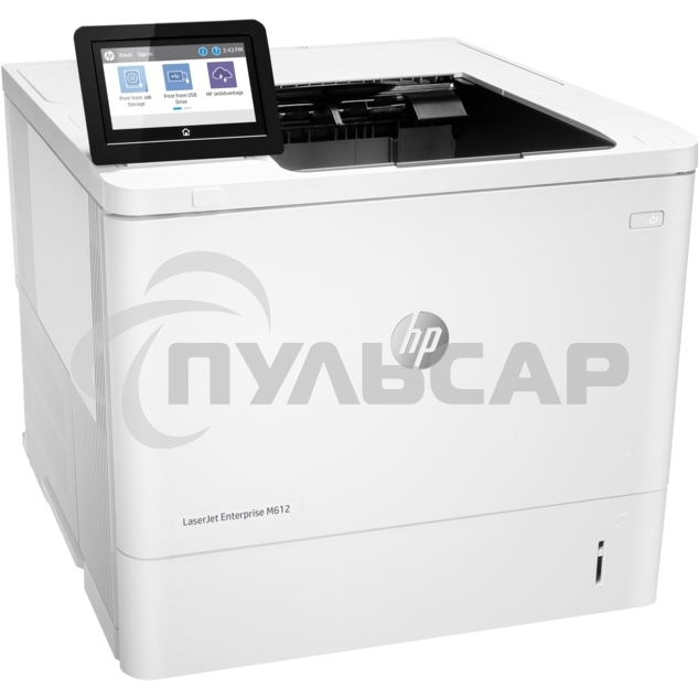 Принтер лазерный HP LaserJet Enterprise M612dn (7PS86A), A4, ч/б, печ. до 71 стр/мин., 1200 x 1200 dpi, USB, RJ-45, Air Print, Mopria