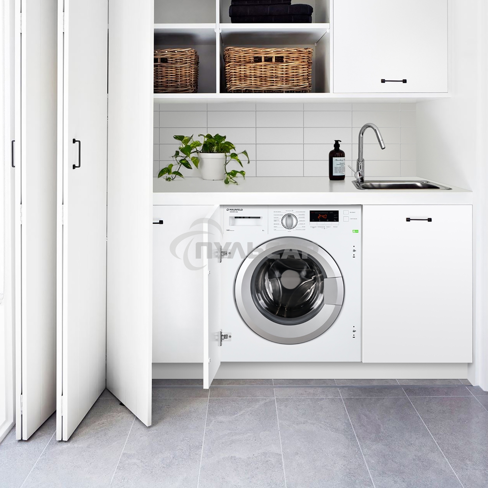 Встраиваемая стиральная машина Maunfeld MBWM148S
