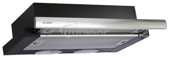 Вытяжка встраиваемая Elikor Интегра 50П-400-В2Л черный/нержавеющая сталь, 50 см, 400 куб. м/ч, 55 дБ