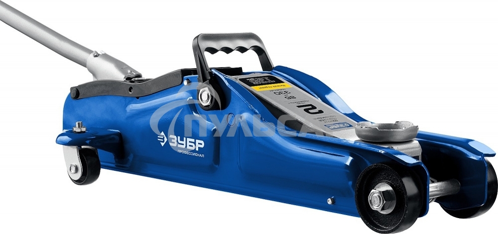 Домкрат ЗУБР 43056-2-Kгидравлический подкатной t35 2т 85-330мм в кейсе профессионал