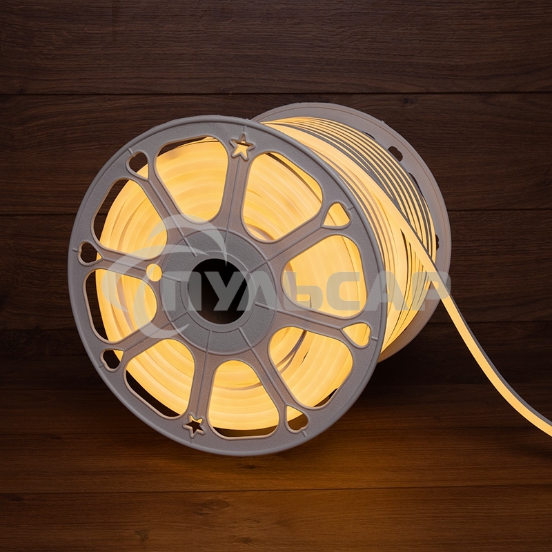 Гибкий неон Neon-night SMD 8х16мм, 120 LED/м теплый белый, односторонний, 24В, бухта 50м