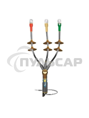 Муфта кабельная концевая наружной установки 10кВ КНТпН 3х(70-120мм) с болтовыми наконечниками Нева-Транс Комплект 22020121