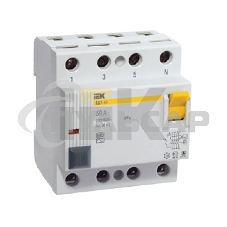Выключатель дифференциального тока (УЗО) 4п 25А 30мА тип AC ВД1-63 ИЭК MDV10-4-025-030