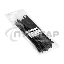 Стяжка (хомут) нейлоновая ExeGate CV66-200x4.8B (нейлон 6.6, 200x4.8мм, неоткрывающаяся, halogen free, -40°C - +85°C, черная, 100 шт)