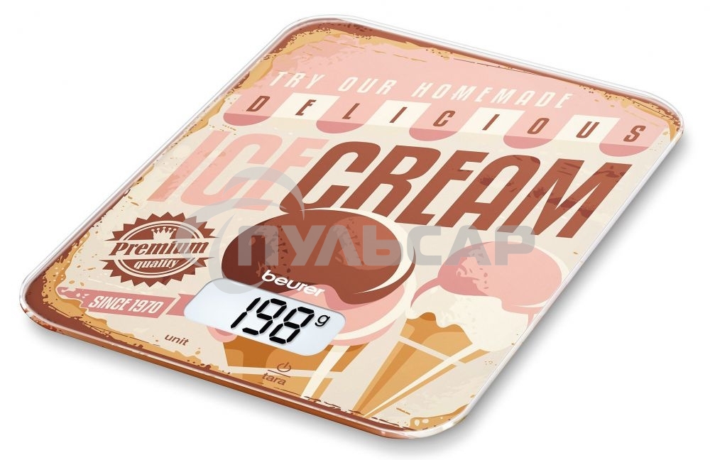 Кухонные весы Beurer KS19 Ice Cream макс.вес:5кг рисунок