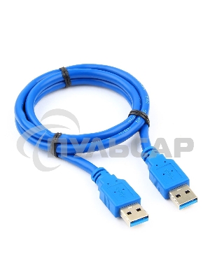 Кабель Gembird/Cablexpert Pro CCP-USB3-AMAM-1M, AM/AM, 1м, экран, синий