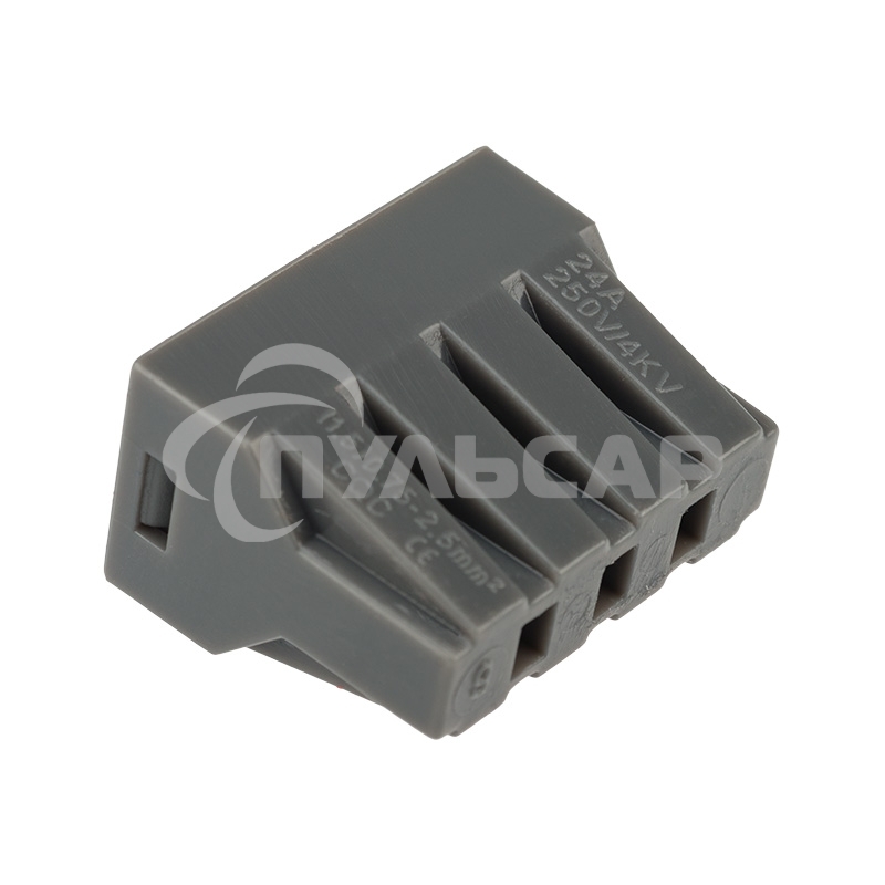 Экспресс-клемма с пастой, 8-проводная до 2,5 мм², серая (50 шт./уп.) (773-308) Rexant