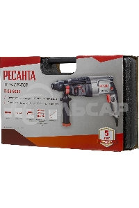 Перфоратор Ресанта П-28-800К патрон:SDS-plus уд.:3.4Дж 800Вт (кейс в комплекте)