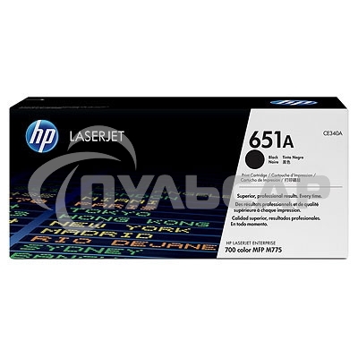 Картридж лазерный HP CE340A 651A черный для LaserJet 700 Color MFP 775 13500стр.