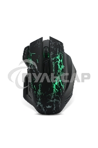 Мышь проводная Crown Gaming CMXG-601 черный, 1800 dpi, USB, кнопки - 7