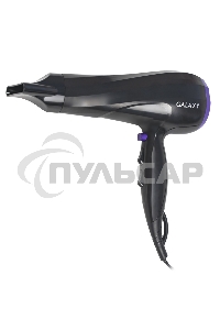 Фен для волос Galaxy Line GL 4332, черный, 2000 Вт, 2 скорости потока воздуха, 3 температурных режима, функция 